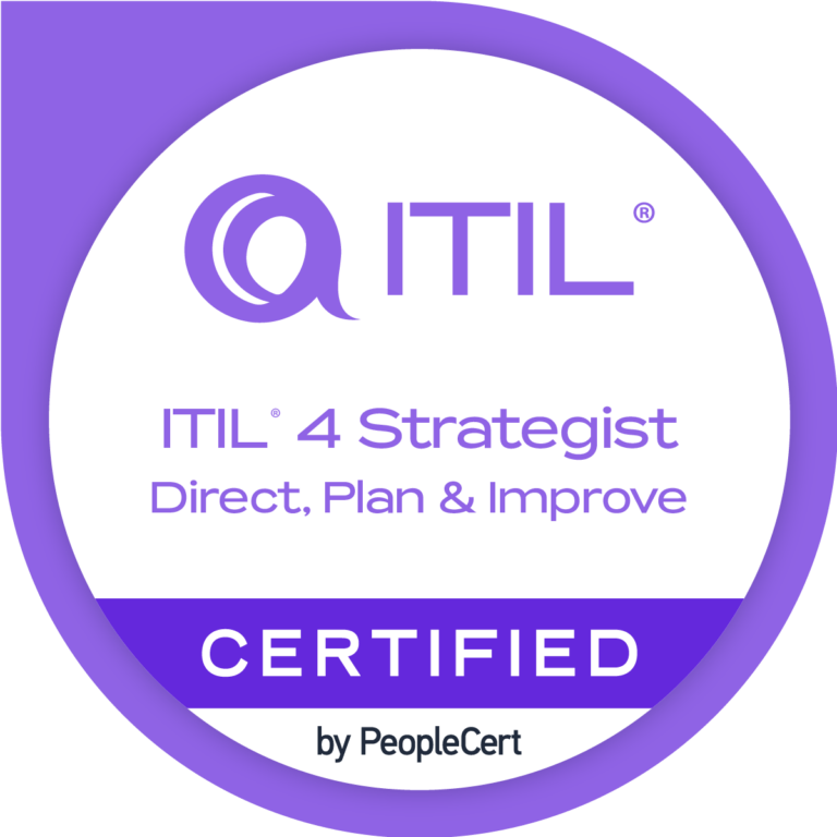 ITIL® 4 Strategist: Direct, Plan and Improve hivatalos tanfolyam és vizsga logó
